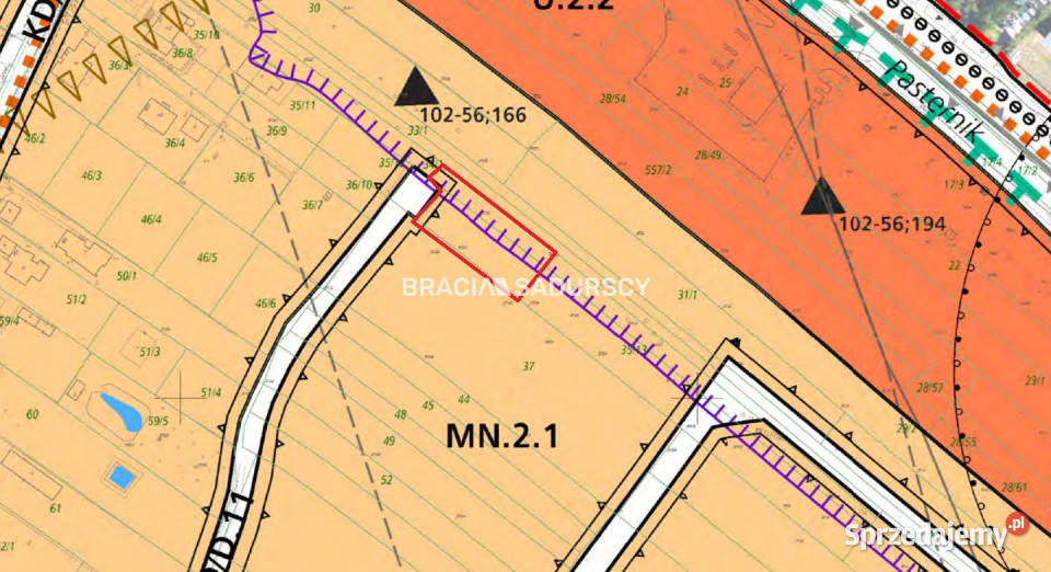 sprzedaży gruntu Kraków 1024m2 małopolskie