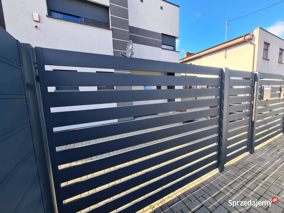 Przęsło 200x120 nowoczesne ogrodzenia bramy Ostrów Wielkopolski