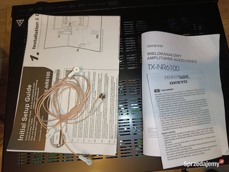 Sprzedam Amplituner ONKYO TX6100 Czarny Więcbork