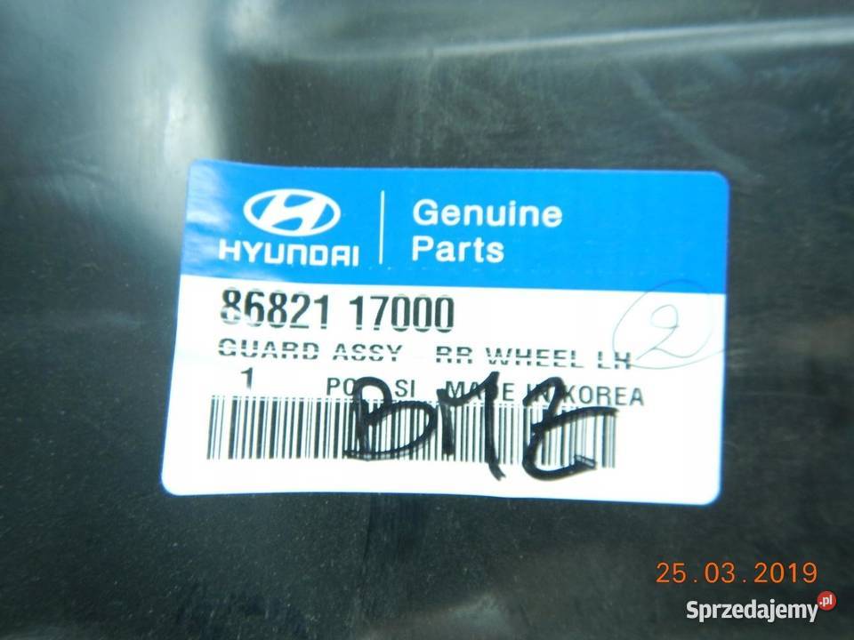 NADKOLE LEWY TYŁ HYUNDAI MATRIX 0110 lubelskie