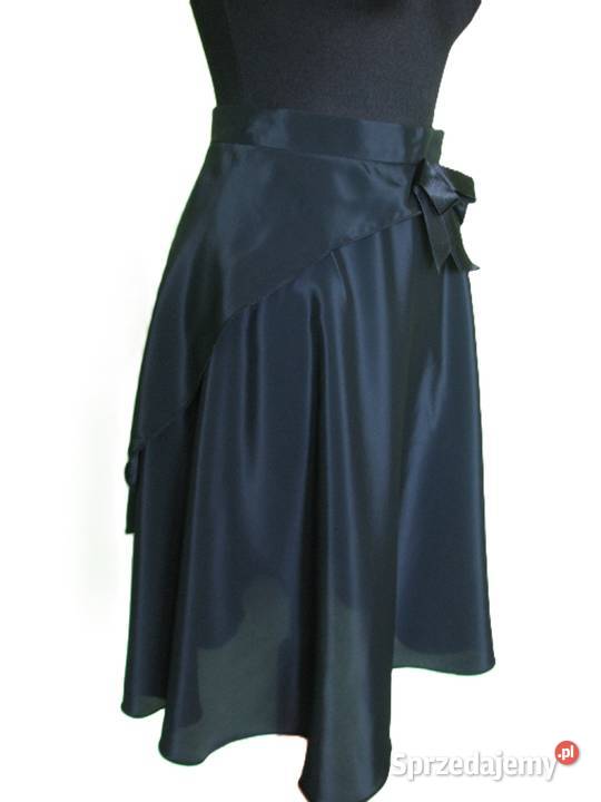 Spódnica czarna z połyskiem 38 M pas 70 Siedlce