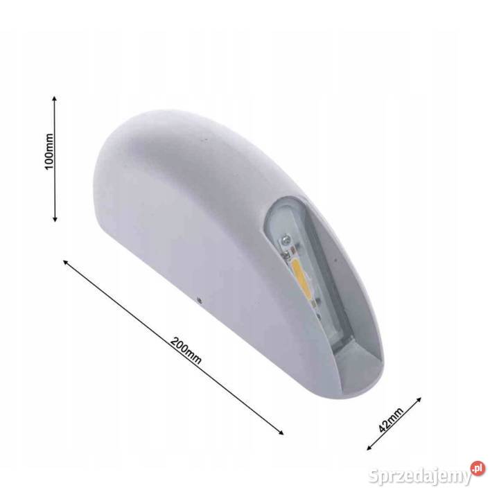 Lampa elewacyjna WALL Milagro LED 3W 4000K IP44 Lampy ogrodowe Oświetlenie zewnętrzne sprzedam