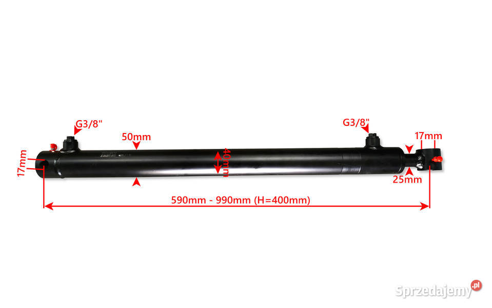 Cienki Siłownik Hydrauliczny SMT1G 40x25 SKOK kujawsko-pomorskie Solec Kujawski