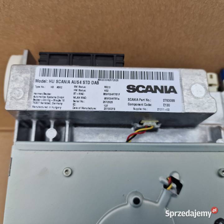 SCANIA R S NGT RADIO NAWIGACJA 2783088 Trzciel