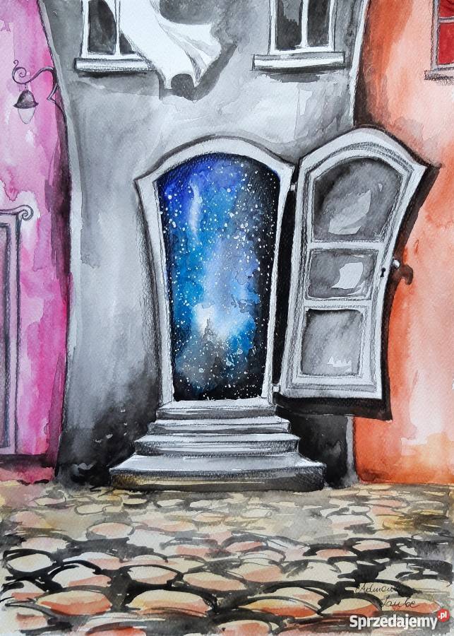 TAKA ZWYKŁA KAMIENICA akwarela artystki Adriany Katowice