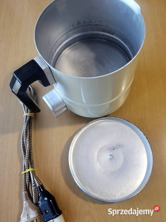 Nowy Garnek Elektryczny PRL 1989 Grube Aluminium
