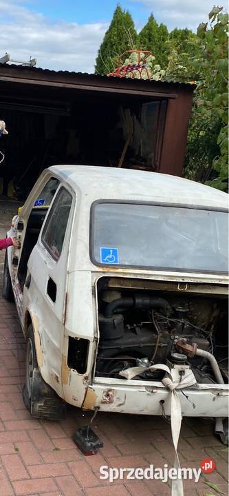 Fiat 126p do malowania sprawny technicznie 126 Tomaszów Lubelski sprzedam