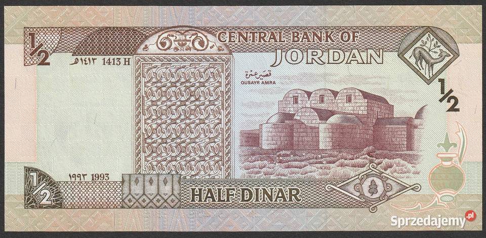 JORDANIA 12 DINARA 1993 STAN BANKOWY UNC Łódź