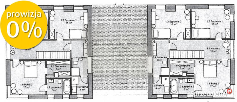 dom z 4 sypialniami i garażem stan deweloperski 200m2 Kamionka sprzedam