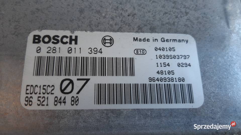 komputer sterownik silnika Citroen C5 I 22 hdi osobowe dolnośląskie Dębno sprzedam