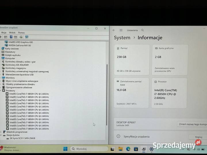 Laptop Dell Latitude 5491 14 Full HD i78850H