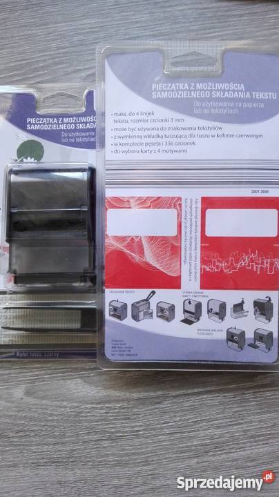 Pieczątka do samodzielnego układania tekstu Biuro Toruń sprzedam
