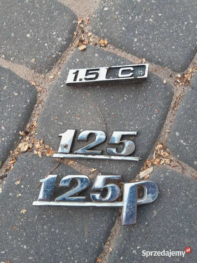 Fiat 125p 15c emblematy Łomża