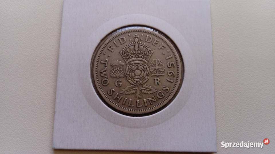 Moneta 2 szylingi 1951 r Mosina