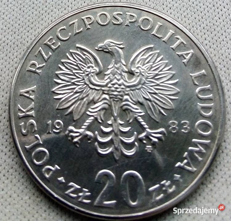 POLSKA20 1983 rCuNi RZADKI MARCELI NOWOTKO Legionowo