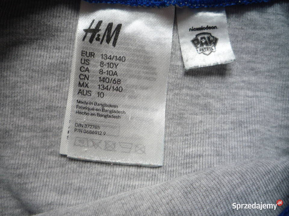 HM 134140 Piżama dwuczęściowa Psi Patrol Paw H&M zachodniopomorskie Szczecin