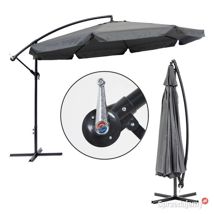 Parasol ogrodowy duży na wysięgniku składany 35 opolskie Smogorzów sprzedam