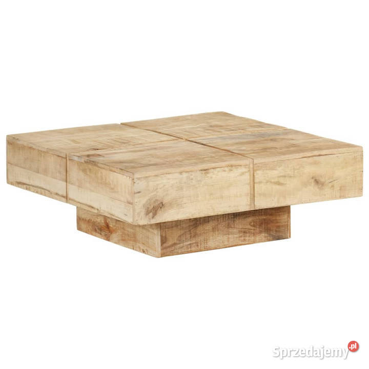 Stolik kawowy 80x80x28 lite drewno mango Warszawa