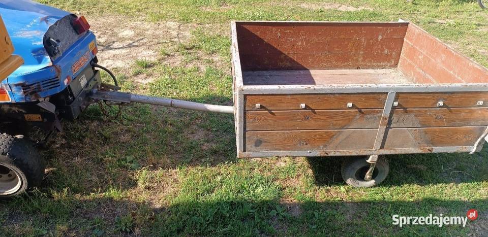 Przyczepka do kosiarka traktorek ogrodowa Błaszki sprzedam
