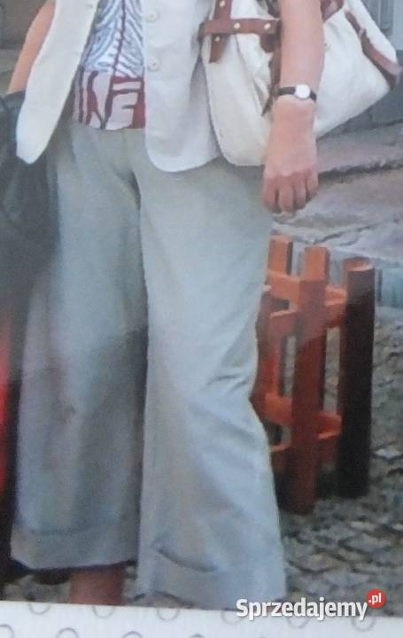 Spodnie damske letnie 34 rybaczki brudoodporne