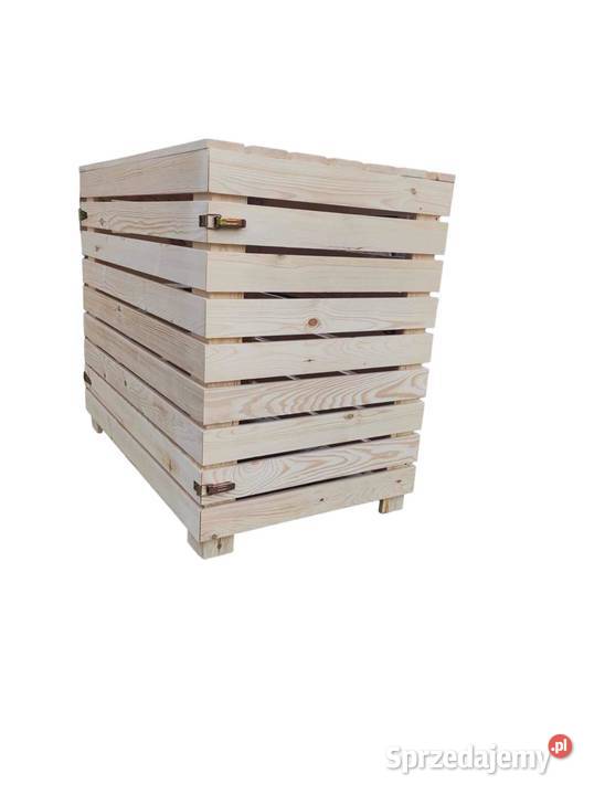 OBUDOWA NA DWA KOSZA 240 l NA ŚMIECI DREWNIANA Lelów