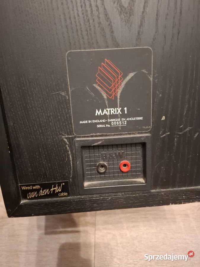 Kolumny podstawowe monitory BW Matrix Zręcin sprzedam