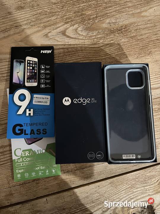 Motorola Edge 20 lite Pudełko 2x szkło hartowane małopolskie Kraków