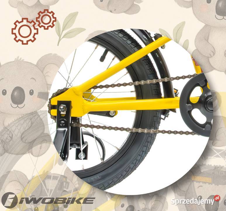 Rower Dziecięcy 16 Chłopięcy Dziewczęcy IWOBIKE sprzedam