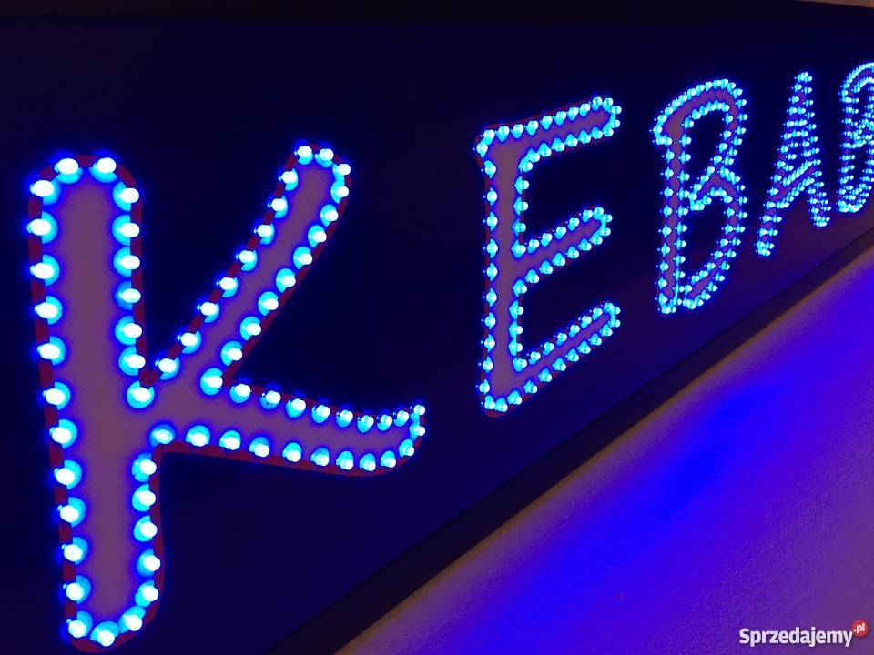 LED reklama KEBAB szyld 120 zewnętrzna NOWA Gastronomia Pomiechówek