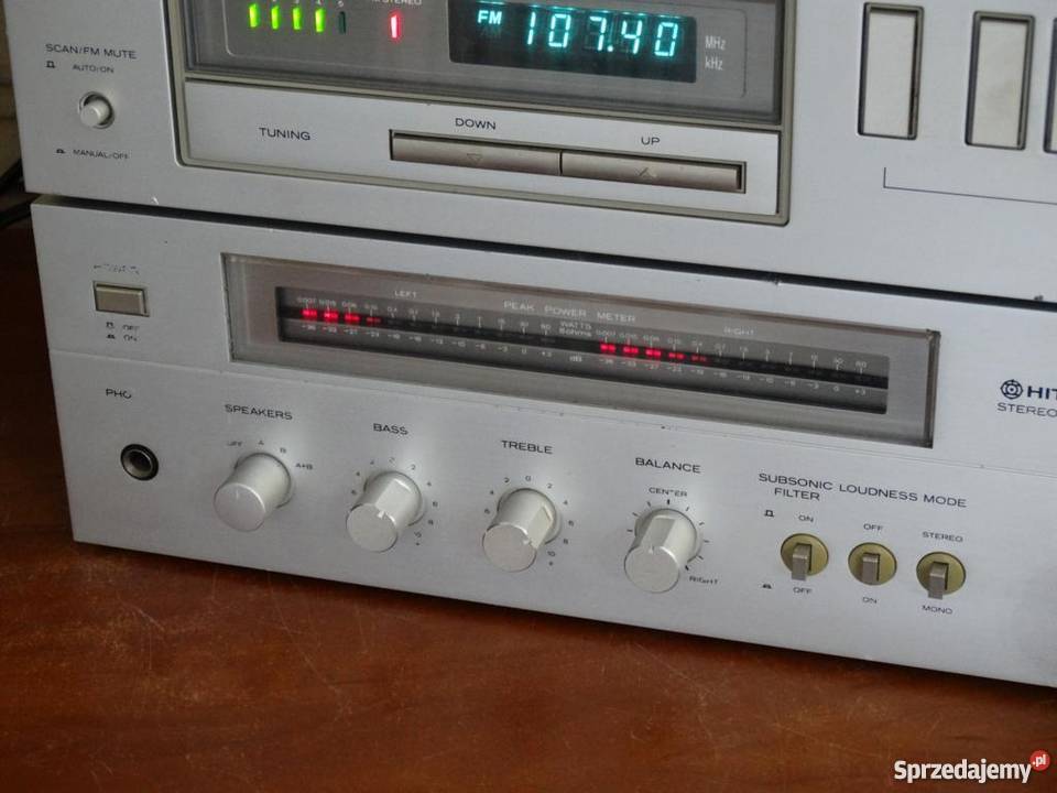 Wzmacniacz i tuner Hitachi HA4500 i FT5000 Jasło