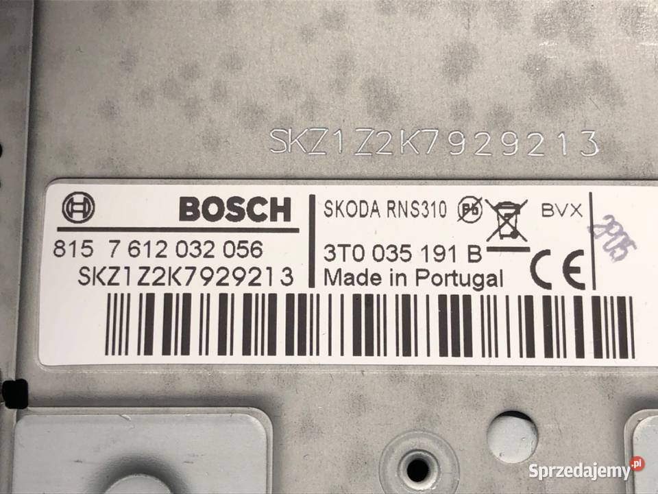 RADIO SKODA SUPERB II 3T0035191B 0915 ODTWARZACZ