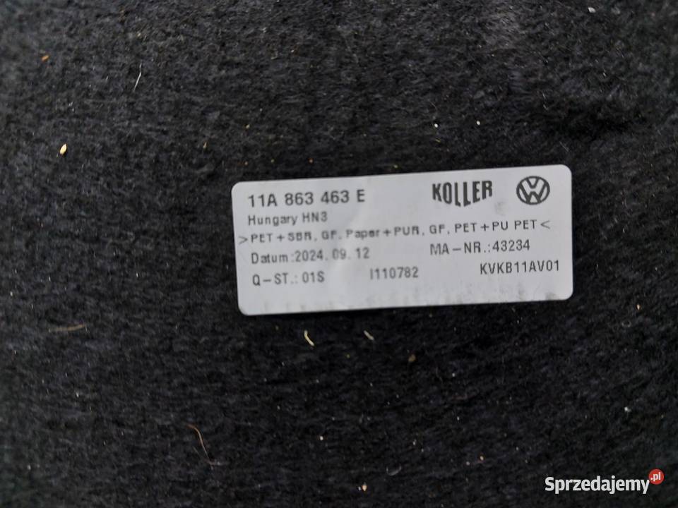 VW ID4 11A 2024r SUV 5D PODŁOGA WYKŁADZINA dolnośląskie sprzedam