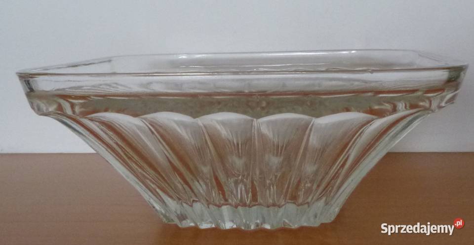 Szklana kwadratowa salaterka przezroczysty Warszawa