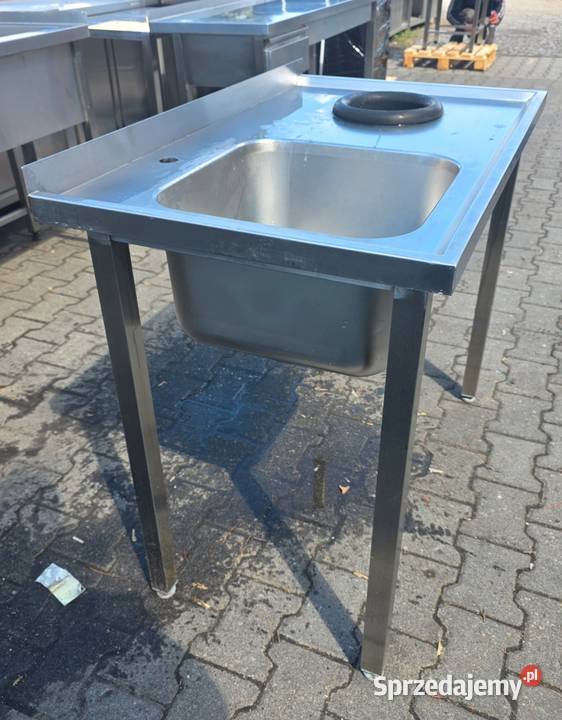 Zlew 1 komorowy z Dziurą Na Odpady 1006085 M1609 Nowe Skalmierzyce sprzedam
