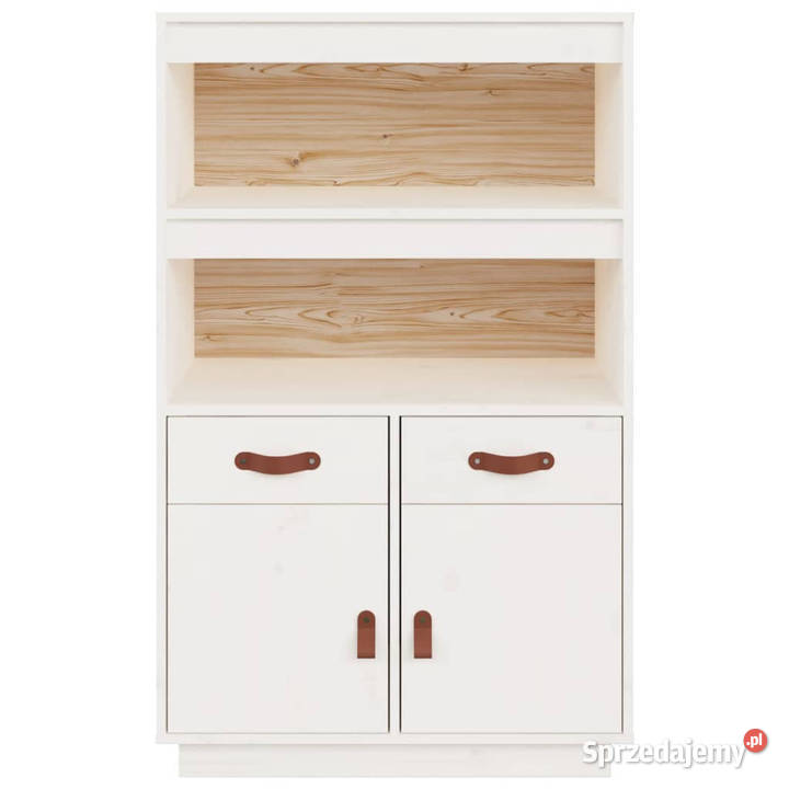 Szafka biała 67x40x1085 lite drewno sosnowe mazowieckie Warszawa