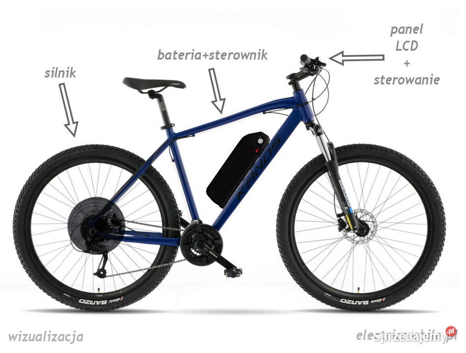 Rower elektryczny KANDS COMPER 1000N 2919 Blue Oświęcim