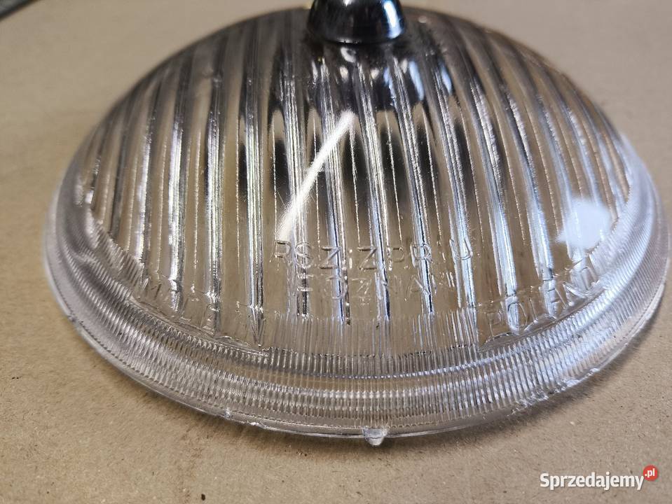 Klosz lampa halogen Jupiter Poznań PRL fiat Lutoryż