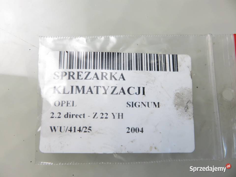 KOMPRESOR KLIMATYZACJI OPEL SIGNUM 22 13191996 małopolskie sprzedam
