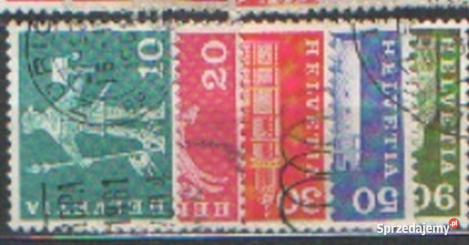 Zn Szwajcarja Mi 697 9 701 4 9 kas 1960 Gliwice