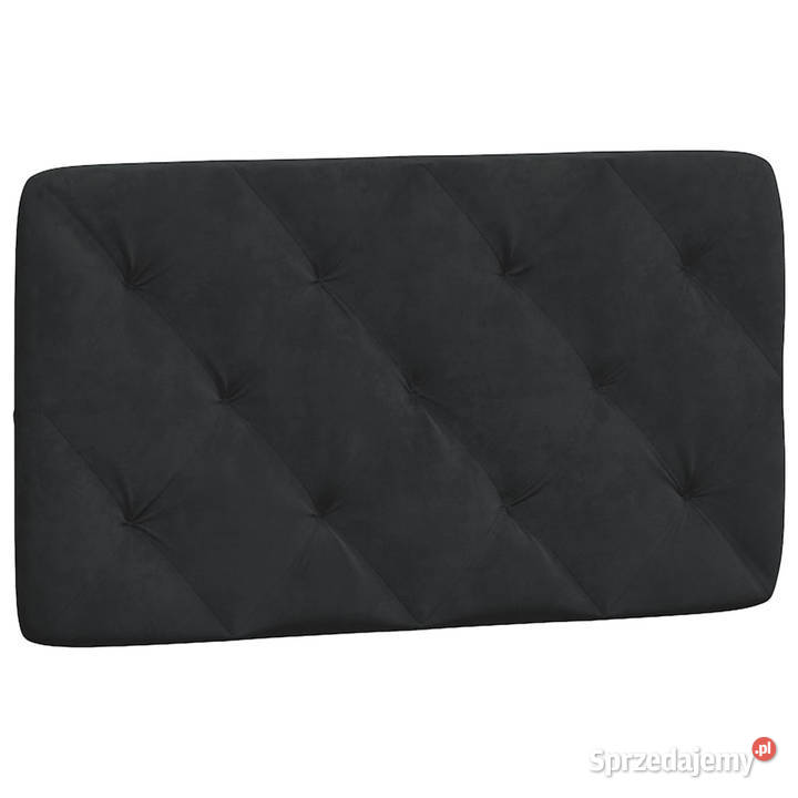 Rama łóżka z zagłówkiem czarna aksamitem 90x200 Warszawa