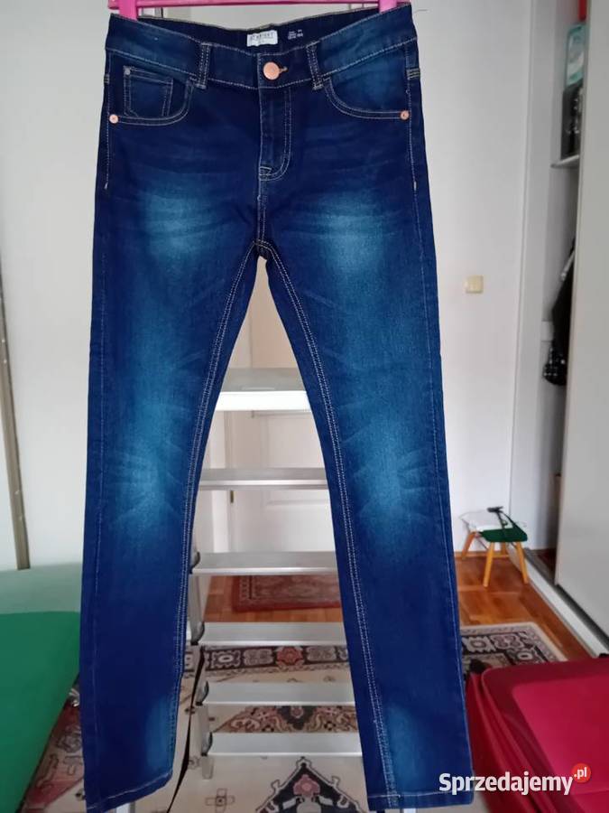 spodnie dżinsowe dziewczęce OVS prawie nowe Spodnie mazowieckie