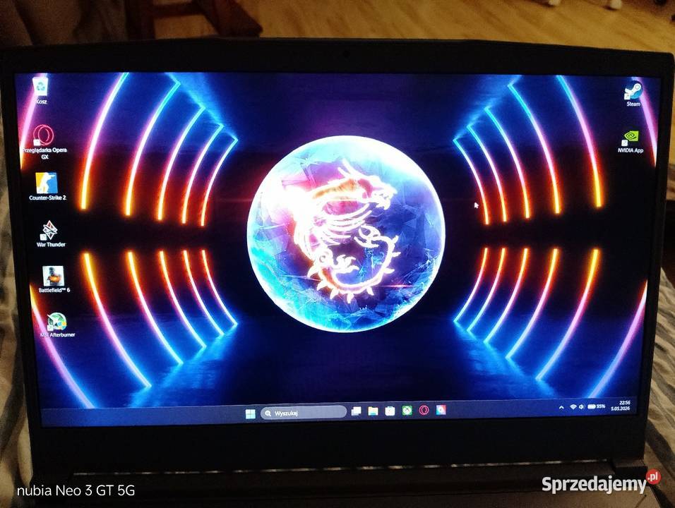 MSI Thin 15 RTX 4050 i512450H 16512 144Hz HDMI  śląskie Katowice