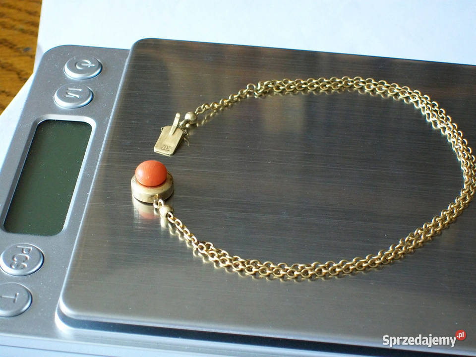 Bransoletka Złota z Koralem złoto opolskie Brzeg