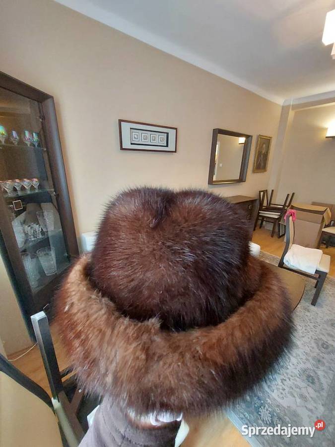 Czapka futrzana z naturalnych norek mazowieckie Warszawa