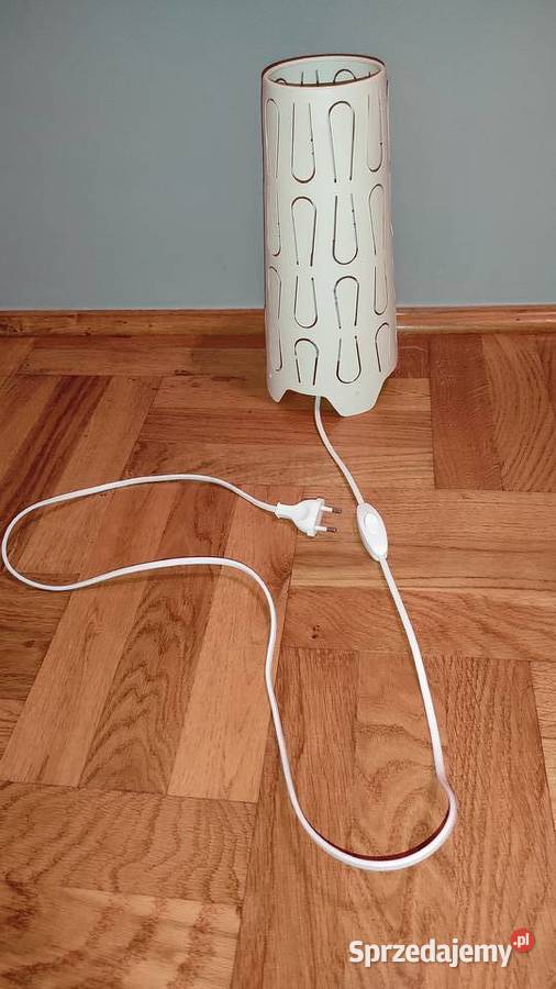 Lampka nocna białaecru metalowa komplet 3 Lampy stołowe i nocne Biała Podlaska