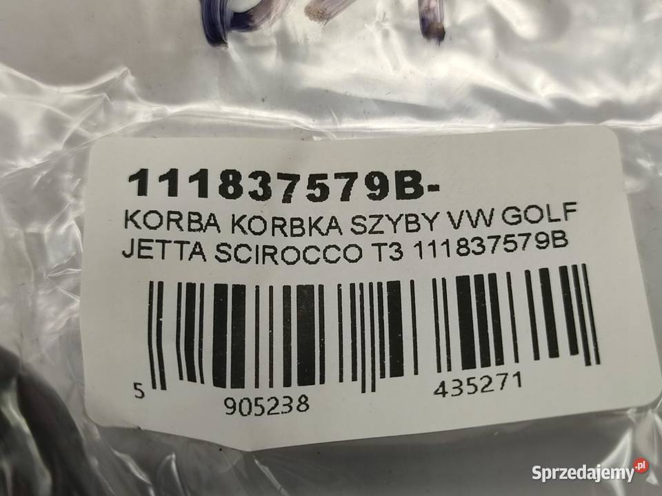 KORBKA SZYBY VW GOLF JETTA SCIROCCO T3 19741984 Mechanizmy opuszczania szyb
