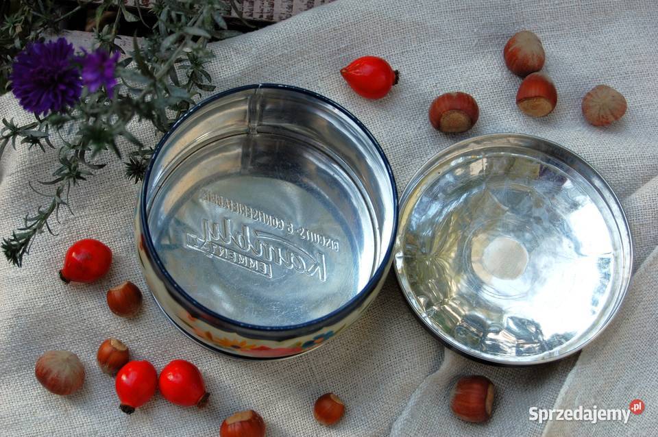 Stara puszka Kambly ciastka Szwajcaria vintage lubelskie Lublin