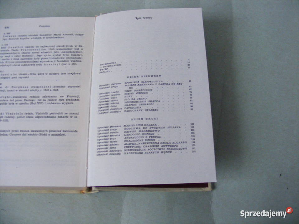 Dekameron Tom 1 2 komplet Boccaccio dolnośląskie Oborniki Śląskie sprzedam