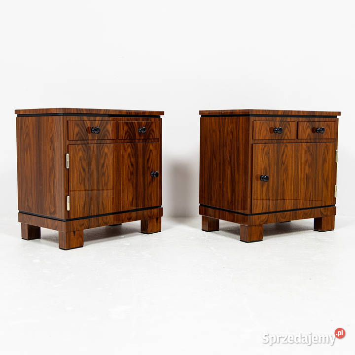 Dwie szafki nocne stoliki art deco palisander sprzedam