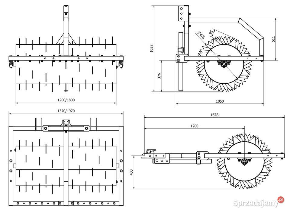 3 walec z aeratorem aerator dostawa cała Włocławek